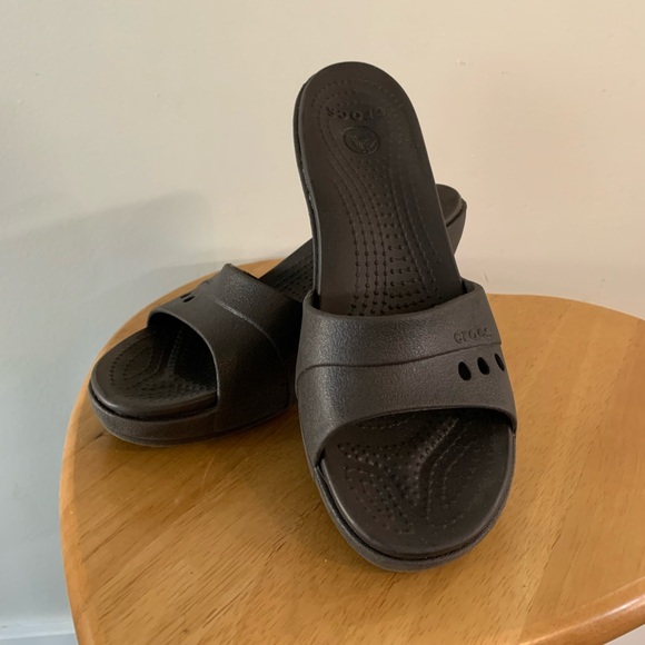 Crocs wedge sandals size 10 - Picture 7 of 11